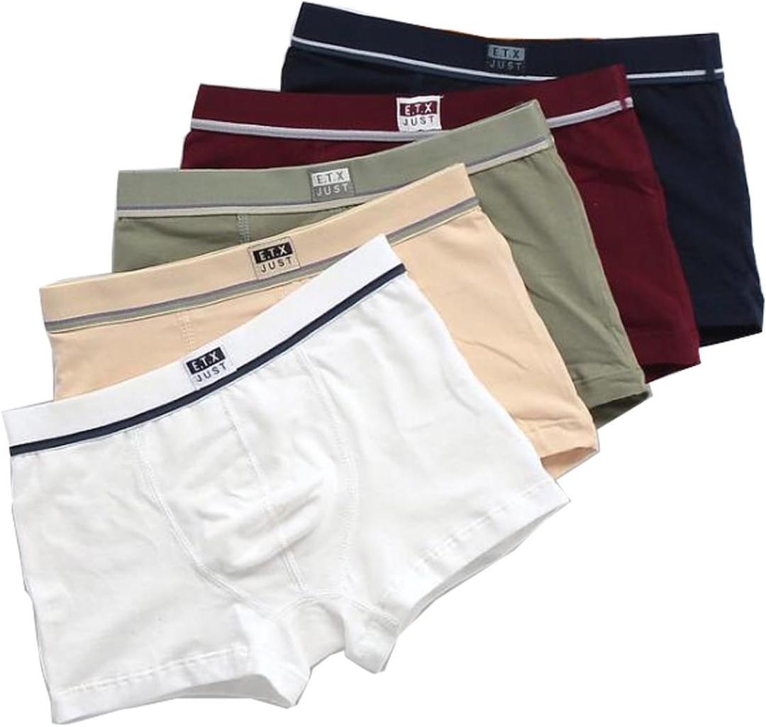 Boys Underwear Boxer Briefs Cotton Comfort Breathable Little Boys Shorts Boxer for Toddler and Big Kids (6-8 YRS, 5 of Pack)