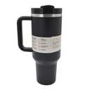 Reduce 40oz Stainless Steel Tumbler with Handle - Dual-Wall Vacuum Insulated Travel Mug, Keeps Drinks Cold for 24 Hrs, Fits Cupholders, Dishwasher Safe, Purple and Black