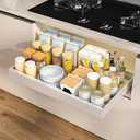 SpaceZen Pull Out Cabinet Organizer – Smooth Sliding Expandable Pull Out Drawers for Cabinets, Slide Out Drawers for Kitchen Cabinets, Bathroom Storage, Pantry Organization & Under Sink Organizer (Black, 1Pc).