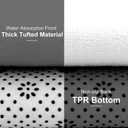 Jbofyee Cute Winter Snowman Bath Mat 24x16 Inch Non-Slip Soft Microfiber Bathroom Rugs Washable Bathmat, Carpet Rug Entryway Christmas Greeting Decor for Tub Shower Room Floor