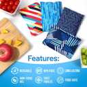 Everlasting Ice Reusable Ice Packs for Lunch Boxes & Coolers (4 Pack) Flexible, Long-Lasting, BPA Free, Versatile Lunch Box Ice Packs for Insulated Bags, Picnic, Travel, and More