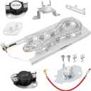 Dryer Heating Element Kit Compatible With Whirlpool WED5620HW2 WED6620HC0 WED6620HC1 WED6620HC2 WED5800BW0 WED6120HW1 WED6620HW1 WED6620HW0 WED5700XW0 WED6120HW0 WED5610XW1 WED5600XW0