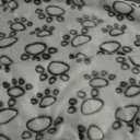 Luciphia Premium Soft Dog Blanket for Small Medium Large Dogs Washable 300GSM Fluffy Warm Fleece Puppy Cat Paw Print Pet Flannel Grey Paw L(41"x31")