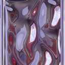 Caseative for iPhone 14 Plus Case,Water Ripple Wave Meteorite Bubble Chrome Plating Soft Phone Case (Light Purple)