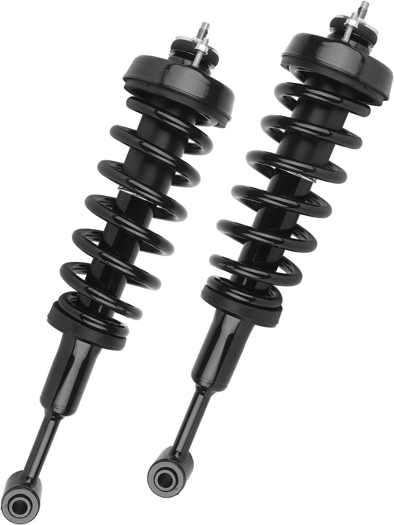 KUSATEC 171124x2 Front Pair Complete Struts Shock Absorber fit for Ford Explorer; Mercury Mountaineer 2006-2010, Left/Right Struts with Coil Spring Assemblies