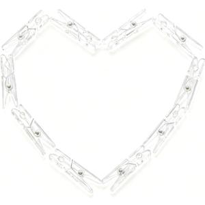 25 PCS Baby Shower Games, Clothes Pins, Plastic Mini Clothespins, Mini Clothes Pins, 1.33 Inch for Decorative Crafts Pegs, DIY Crafts, Clothing Hanging Closepins, Clothes Pin (25, Transparent)