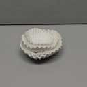 3 Pcs Ceramic Ruffle Bowl 3 Sizes Scalloped White Decorative Bowls Fruit or Key Holder for Modern Home Decor Entryway Living Room Coffee Table Centerpiece Decor Housewarming Gifts