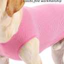 WEONE Dog Summer T-Shirts Striped Cotton Vest,Pet Breathable Soft Basic Clothes for Small Medium Larg Boy Girl Dogs,XXL