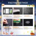 Christmas & Halloween Static Window Clings Set (20x30cm & 35x28cm),8-10 Designs/Pack, Removable Decals for Glass (Christmas Festive Carnival, Polyvinyl Chloride, Large)