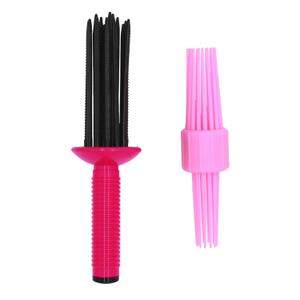 2PCS Curling Roll Comb, Curling Roll Comb for Curly Hair, Three Different Sizes of Styler for Curly Hair, Hair Curling Roll Comb, Hair Tools for Casual Wear or Special Events