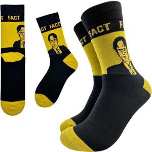 That's What She Said Novelty Funny Breathable Printed Cotton Socks, Humorous Quote Unisex Cozy Knitted Crew Socks, Gifts for Office Work Friend Bestie Coworker Boss Manager Employer, One Size