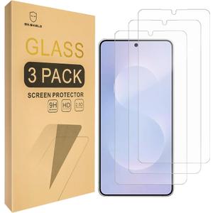 Mr.Shield Screen Protector compatible with Samsung Galaxy S25 Edge 5G [Tempered Glass] [3-PACK] [Japan Glass with 9H Hardness]
