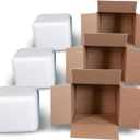 Robin II EPS Foam Cooler (Outside Dimensions: 9 x 8 x 7.5) with Shipping Box - 3 Pack, Protective, Thermal, Insulated, Biodegradable, Recyclable, Shipping/Storage