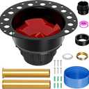 Freestanding Tub Drain, ABS Free Standing Tub Drain Kit For All Freestanding Bathtubs, 1-1/2 to 2 Drainage Pipe Fitting, Brass Tailpipe, Quick Installation and Removal