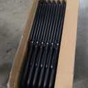 Amazon Basics Sturdy Foldable Plastic Chair, Portable, 350-Pound Capacity, Black, 6-Pack