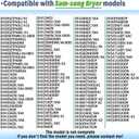 DV395ETPASU/A1 DV456EWHDWR/AA DV393ETPAWR/A1 DV395ETPAWR/A1 DVE45N5300W/A3 DV328AEW/XAA Dryer Heating Element and Thermal Fuses Fit for Sam-sung DV456ETHDSU/AA, DV395ETPARA/A1 DV456EWHDWR/AA