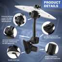 Car Cymbal Air Vent with Wooden Drum Stick Keyring, Mini Drum Crash Cymbal for Car Vent, Suitable for All Types of Vehicles, Funny Musical Cars Accessory for Drummer Music, Silver