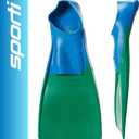 Sporti Essential Floating Swim Fins (Color) - M 11-12 / W 12-13 (Green Blue)