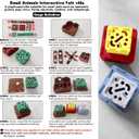 Guinea Pig Tunnel House, Small Pet Toy Cages Tunnels and Tubes with Observation Window for Hamsters,mice,Guinea Pig, Ferret,Chinchilla Hedgehog Hiding and Resting. 5 Room-red