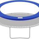 SONGMICS Replacement Trampoline Safety Pad Mat, 10ft 12ft 14ft 15ft Standard Size, Spring Cover, UV-Resistant, Tear-Resistant, Edge Protection (Cobalt Blue)
