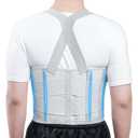Solmyr Rib Injury Belt Chest Binder, Chest Brace Chest Compression Support Rib Bandage Wrap for Sternum Injuries, Sore or Bruised Ribs Support, Dislocated Ribs Protection, Pulled Muscle Pain, L