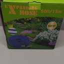 Extendable Garden Hose Pipe - 8 Function Spray Gun - Extra Strength & Solid Brass Fittings - The Ultimate No-Kink Flexible Water Hose (Black, 15 Metres) Perfect for Fathers Day