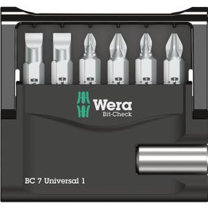Wera 5073406001 073406 6 Piece Mini Check SB Slotted Bit Set (One Size)