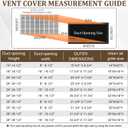 32"W x 16"H Return Air Grille [Duct Opening Size], Steel HVAC Return Air Vent Cover for Wall & Ceiling, White Powder-Coated Rust-Resistant AC Cold Air Return, Outer Dimensions 33.75"W x 17.75"H