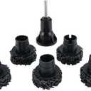 Performance Tool W80105 Wheel Hub Resurfacing Kit - Quick Rust Removal for Lug Studs and Rotors, Fits Power Drill, Includes Holder and 5 Pads