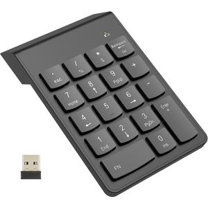 Wireless Number Pad, Numeric Keypad, Numpad Keyboard 10 Key USB Keypad for Laptops, Office Accounting Essentials Desktop Computer Accessories Compatible Chromebook Notebook EliteBook MateBook etc.