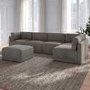 Thomasville 6 Piece Modular Sectional With Ottoman