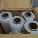 4 Rolls Stretch Wrap 15"x1000 Feet Stretch Film Shrink Wrap Packing Moving Suppliers for Shipping Moving Suppliers Packing Pallet Wrapping Surface Protection 60 Gauge (4 Rolls)
