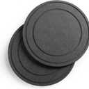 Diatomaceous Earth Plant Saucer for Indoor, 2 Pack 8 inch, Instant Dry Pot Saucer, Plant Drip & Drainage Tray for Indoor, Stone Gray