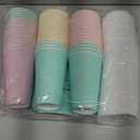 48 Pack 16 oz To Go Coffee Cups with Lids and Sleeves for Baby Shower and Birthday Party Supplies, Home, Restaurant, Cafe, or Store Use (Insulated, Disposable, 4 Pastel Colors)