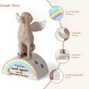 Storieme Loss of Dog Sympathy Gift: Hand-Painted Rainbow Bridge Pet Memorial Figurine Gifts for Dog Mom Lover - Healing Decor Until We Meet Again (Medium)