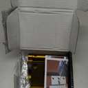 Home Security Door Reinforcement Lock: Metal Door Locks for Front Door Locks for Kids Safety Child Proof Door Latch for Top Deadbolt Lock Home Defender Flip Door Guardian Lock Withstand 800 lbs Inside (Gold)