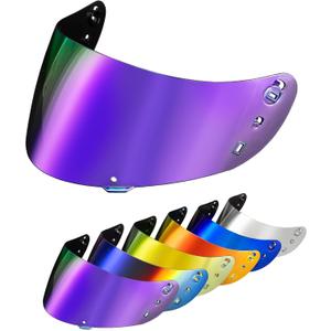 PSLER Icon Ic04 Visor - Icon Ic-04 Airframe Pro/Airmada/Airform Visor Motorcycle Helmet Tinted Visor UV Protection Face Shield Replacement for Ic04,Deep Purple