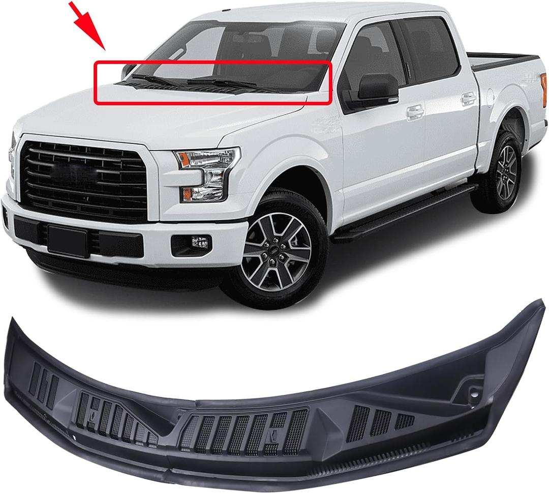 Windshield Wiper Cowl Cover Panel Fit for 2015-2020 Ford F150 Front Grille Insert Panel F-150 Left and Right Without Nozzles Hoses FL3Z15022A69B Windshield Wiper Cowl Cover Panel Fit for 2015-2020 Ford F150 Front Grille Insert Panel F-150 Left and Right Without Nozzles Hoses FL3Z15022A69B
