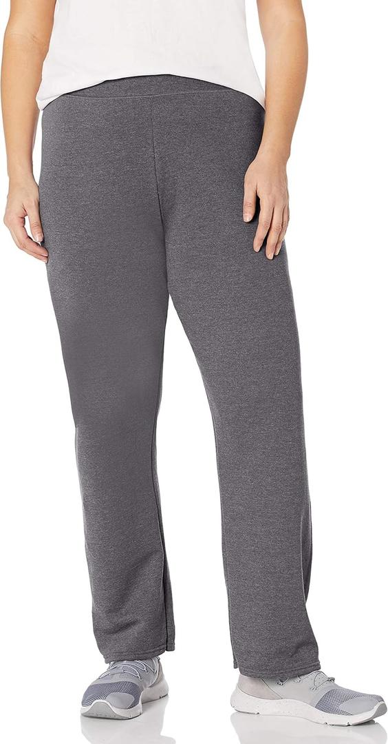 JUST My Size Womens Plus Size EcoSmart Sweatpants (28, Slate Heather)