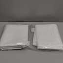 Kesfey 60 x102 inch White Rectangle Table Cloths 2 Packs Polyester Tablecloths High Density Washable Fabric Table Cover for 6 Foot Tables Wrinkle Resistant Tablecloth for Wedding Buffet Banquet Party