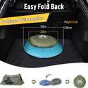 Night Cat Pop-up Camping Tent: 2 Person Tent Waterproof Instant Easy Setup Tunnel Tent
