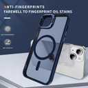 Translucent Matte Camera Kickstand Case for iPhone 13, Compatible with Magsafe, Shockproof Heavy Duty Protective Cover
