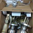 BESTTEN [2 Pack] Entry Door Knob with Lock, Keyed Different Door Lock for Exterior Door and Front Door, Standard Ball, Satin Nickel