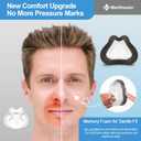 Medihealer Upgraded F30i Cushion for Airfit F30i Mask(M),Including 2 PCS Innovative Soft Touch Foam Cushion for Airfit F30i,Great Value CPAP Supplies