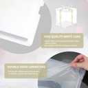 YEUIKERR 12 Pcs Clear Cake Box 7x7x8 Inch Cake Packaging Boxes, Tall Cake Box with Lid and Ribbon, Transparent Cake Box for Bakery, Wedding Birthday Party