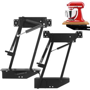 Mixer Lift for Cabinet Heavy-Duty, Soft-Close Appliance Lift with Locking Mechanism, Max Load 65lbs, Kitchen Cabinet Storage Solution for Mixers & Small Appliances