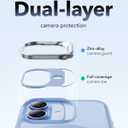 ESR for iPhone 17 Case with Stash Stand, Compatible with MagSafe, Military-Grade Drop Protection Magnetic Phone Case, Scratch-Resistant Back Cover,Frosted Light Blue