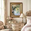Gold Framed Vintage Monet Style Canvas Wall Art 16x24 inch