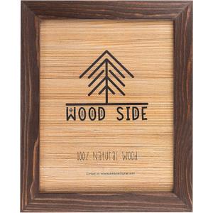 Rustic Wooden Poster Picture Frame 13x19 - Natural Solid Eco Distressed Wood for Wall Mounting Photo Frame - Brown Wenge