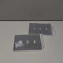 OKAWYC Triple Toggle Light Switch Cover Belaire Beaded Metal Wall Plate, 2-Pack Black 3 Gang, for Light Switch Cover Decorative Wallplate, Durable